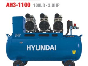 MÁY NÉN KHÍ KHÔNG DẦU HYUNDAI AH3-1100 (100L)